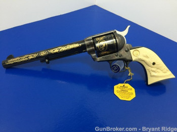 1984 Colt Single Action Army 44-40 ABSOLUTELY AMAZING FACTORY GOLD ENGRAVED