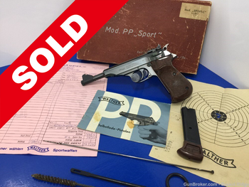 1961 Walther PP RARE Sport Model West German Made