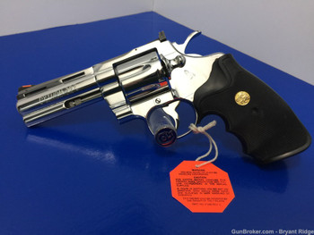 1991 Colt Python 4in MIRRORED BRIGHT STAINLESS