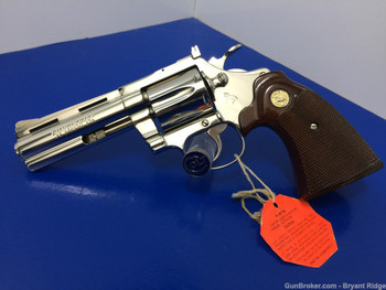 1977 Colt Diamondback GORGEOUS Nickel Model 4" .38spl