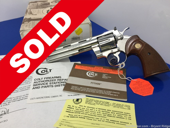 1994 Colt Python FACTORY BRIGHT STAINLESS 6"