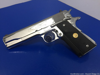 1986 Colt Government MIRRORED BRIGHT STAINLESS