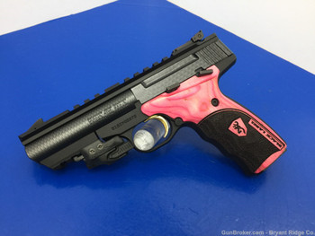 Buck Mark Black Label Carbon Fiber/Pink Crimson Trace Laser