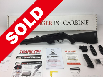 Ruger 9mm PC Carbine Black model 19100 