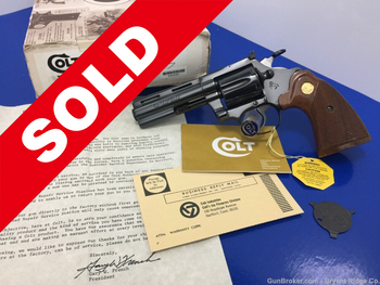 1993 Colt Diamondback 22lr 4" RARE 2nd GENERATION MODEL