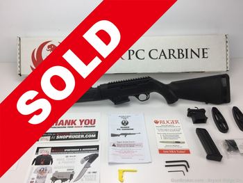 Ruger 9mm PC Carbine Black model 19100 *HIGHLY CUSTOMIZABLE RIFLE*