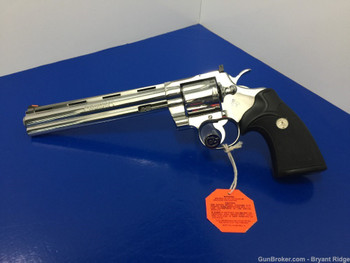 1992 Colt Python 8" FACTORY BRIGHT STAINLESS Absolutely New In Box