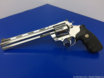 1992 Colt Anaconda 8" BRIGHT STAINLESS .44mag 