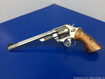 1973 Smith & Wesson 27-2 Rare NICKEL Model 8 3/8"