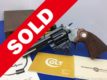 1970 Colt Diamondback .22LR 4" STUNNING Colt Royal Blue