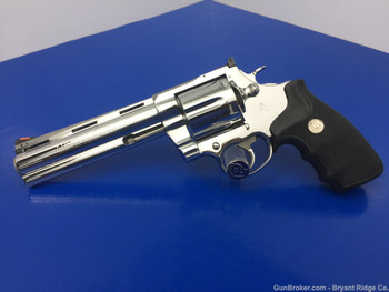 1992 Colt Anaconda 6in BRIGHT STAINLESS 100% Flawless