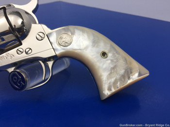 1992 Colt Single Action Army .45Colt 4 3/4"*GORGEOUS MIRRORED NICKEL 