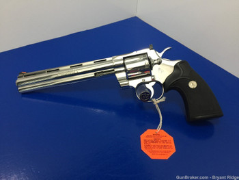 1992 Colt Python 8" FACTORY BRIGHT STAINLESS