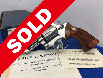 1971 Smith Wesson 66 No Dash *RARE 1st PRODUCTION STAINLESS SIGHTS*
