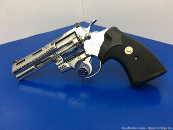 1995 Colt Python .357 Mag 4" *ABSOLUTELY BREATHTAKING BRIGHT STAINLESS*