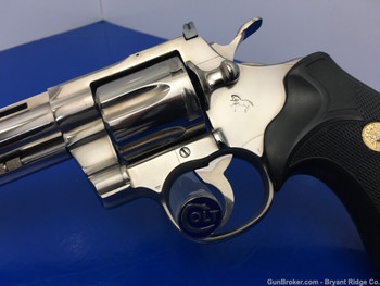 1981 Colt Python 8" *SUPER RARE E-NICKEL FINISH with ORIGINAL FACTORY BOX*