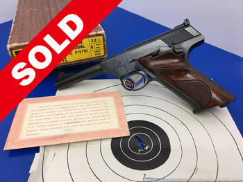 1966 Colt Woodsman Sport .22 LR Blue 4.5" *ABSOLUTELY STUNNING EXAMPLE*