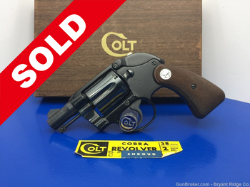 1969 Colt Cobra 2" .38Spl *RARE FIRST ISSUE SHROUDED MODEL*