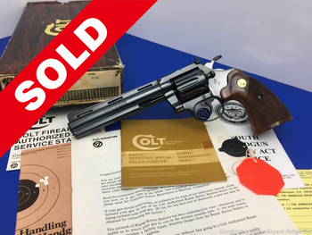 1984 Colt Diamondback 6" Colt Royal Blue .22LR *INCREDIBLE COLT REVOLVER*