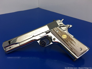 1990 Colt Government 1911 MKIV Series 80 .45ACP *GORGEOUS BRIGHT STAINLESS*
