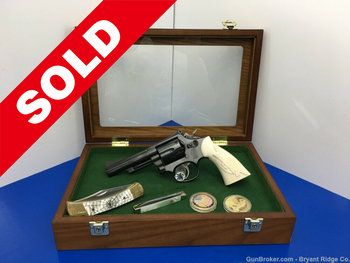 1988 Smith Wesson 19-6 .357 Mag Blue *GENUINE CARVED IVORY GRIPS*