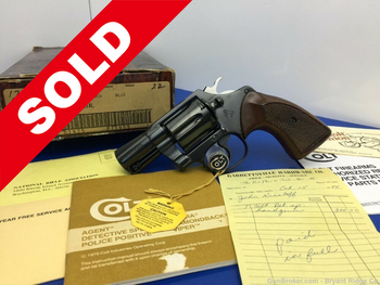 1981 Colt Detective Special 2" Blue .38Spl *ABSOLUTELY NEW IN BOX EXAMPLE*