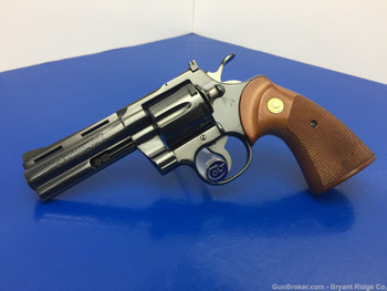 1978 Colt Python 4" .357mag *GORGEOUS COLT ROYAL BLUE FINISH* Stellar