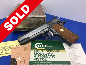 1978 Colt Service Model ACE .22lr *FIRST YEAR POST WAR PRODUCTION* Gorgeous
