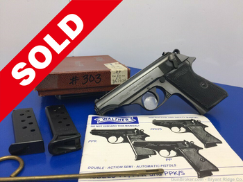 1965 Walther PP Blue Finish 7.65mm "32acp" 3.9" *INCREDIBLE POST-WAR MODEL*