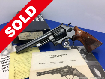 1985 Smith & Wesson Model 29 Blue .44mag *ORIGINAL SALES RECEIPT* Amazing
