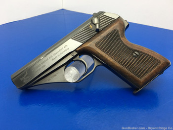 1970 Mauser HSc 9mm Kurz / .380 ACP Blue 3.3" *FACTORY TEST FIRE TARGET*