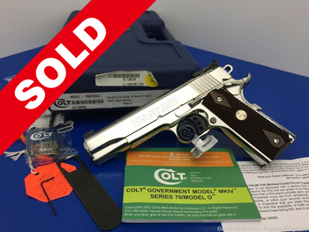 Colt Gold Cup Elite *LEW HORTON* Gorgeous *FACTORY BRIGHT STAINLESS*