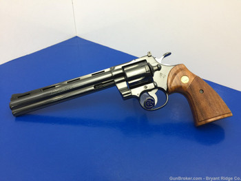 1980 Colt Python .357 Mag 8" *GORGEOUS ROYAL BLUE SNAKE SERIES REVOLVER*