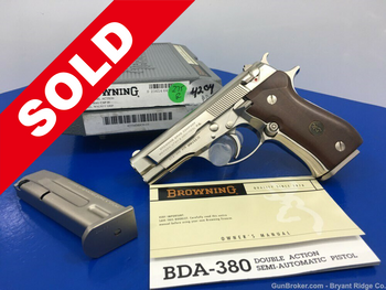 2000 Browning BDA 380 .380 ACP Nickel Finish *ABSOLUTELY STUNNING* Amazing