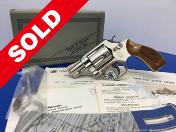 1981 Smith Wesson 37 Nickel 38 SPL 2" *INCREDIBLE CHIEFS SPECIAL AIRWEIGHT*