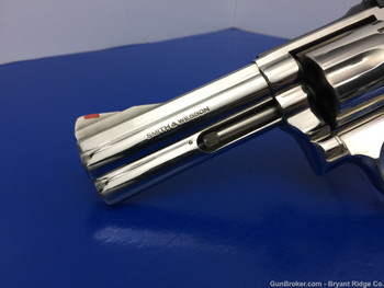 1987 Smith Wesson 586 NO DASH 4" .357mag *COVETED BRIGHT NICKEL FINISH*
