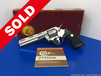1985 Colt Python .357 Mag Stainless *MAGNAPORTED 6" BARREL*
