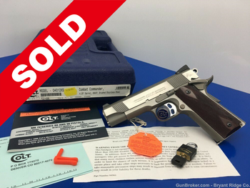 1999 Colt Combat Commander Model O .45 ACP *GORGEOUS BRUSHED STAINLESS*