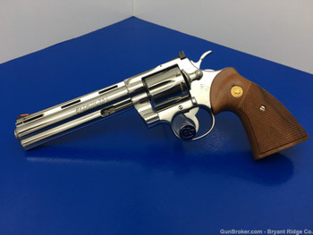 1994 Colt Python *GORGEOUS BRIGHT STAINLESS REVOLVER* Absolutely Stunning