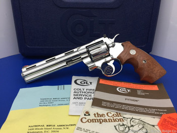 Colt Python .357 Mag 6" *ABSOLUTELY GORGEOUS BRIGHT STAINLESS FINISH*