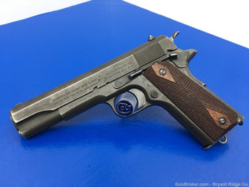 1918 Colt 1911 .45 ACP *INCREDIBLE WWI GOVERNMENT MODEL w/ FACTORY LETTER*