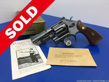 1955 Smith Wesson Pre Model 27 .357 Mag Blue *RARE 3.5" PINNED BARREL*