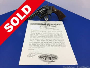 1947 Smith Wesson Pre Model 10 .38 Spl Blue 4" *FACTORY LETTER INCLUDED*