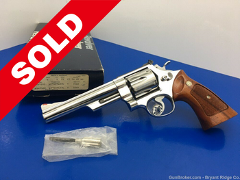 1983 Smith & Wesson 629-1 .44 Mag 6" *BREATHTAKING BRIGHT STAINLESS FINISH*