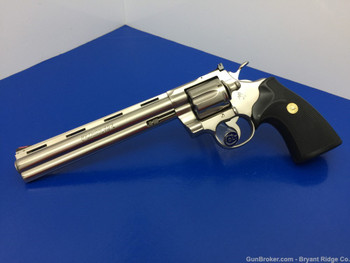 1981 Colt Python 8" *SUPER RARE E-NICKEL / COLTGUARD WITH FACTORY LETTER*