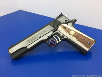 1979 Colt Gold Cup National Match MKIV Blue *GORGEOUS GENUINE STAG GRIPS*