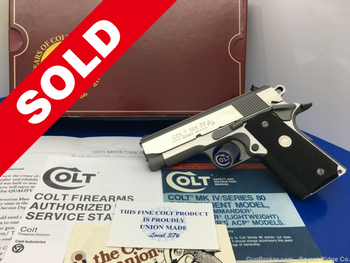1997 Colt MKIV Officers Series 80 .45 Acp Stainless *RARE ENHANCED MODEL*