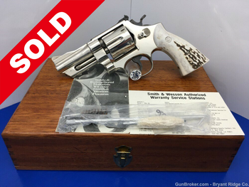 Smith Wesson 27-2 .357mag Nickel -Gorgeous- *ULTRA RARE 3.5" PINNED BARREL*