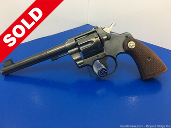 Colt Officers Model Target .38 SPL 6" Heavy bbl *3RD ISSUE MODEL*