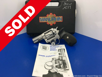 Manurhin MR 88 .38 Spl Stainless 3" *AMAZING FRENCH MADE REVOLVER*